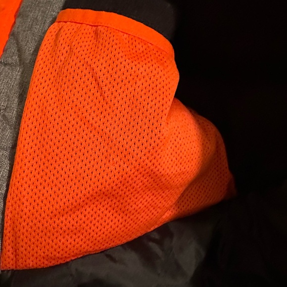 280. Kids Member’s Mark Ultimate Snow Jacket Hooded Coat in Gray, Black & Orange - Picture 6 of 16